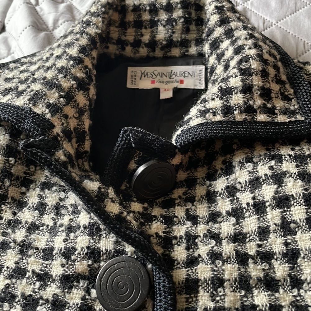 Yves Saint Laurent Rive Gauche - Tweed Jacket Wome's - Size: US 6/8 - Picture 4 of 6